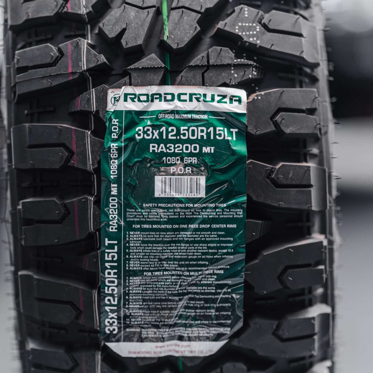 33x12.5 R15LT Mud Tyres + Steelies - Image 5