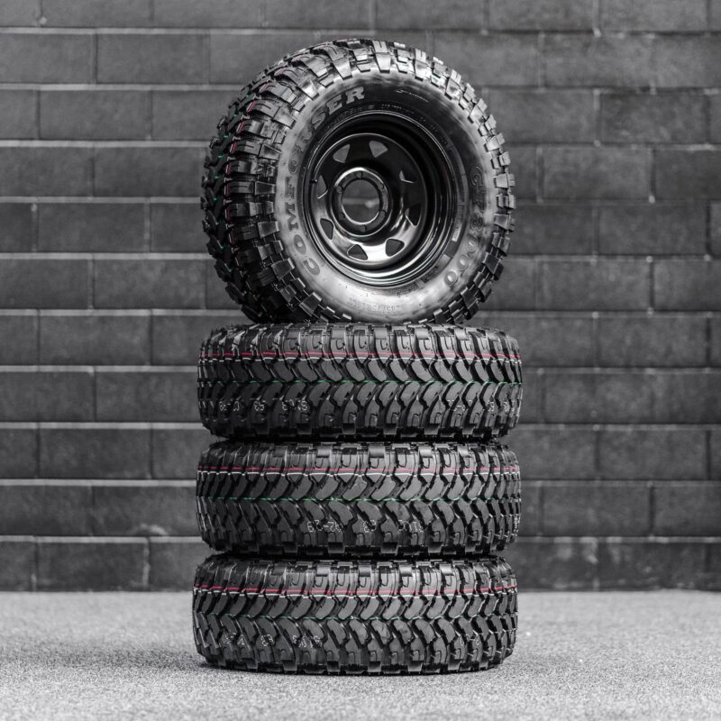 31x10.5 R15LT Mud Tyres + Steelies