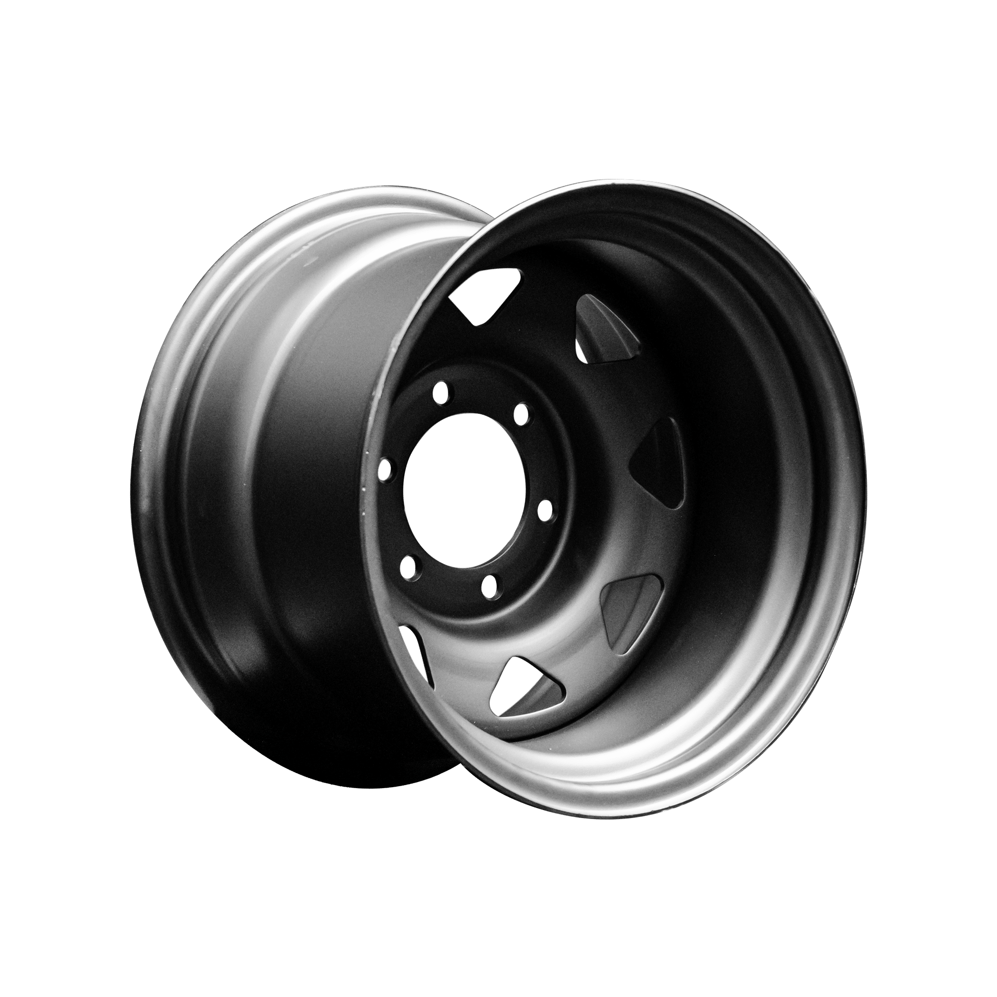 15x10 -44p Triangle Spoke Steel Wheels